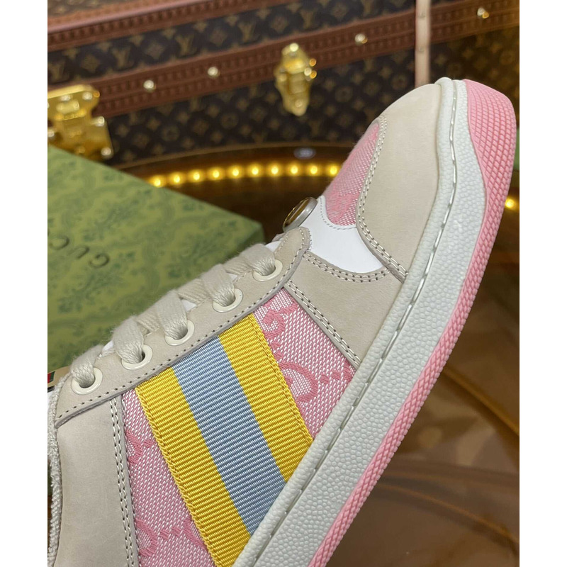 G*u*i screener sneaker beige pink