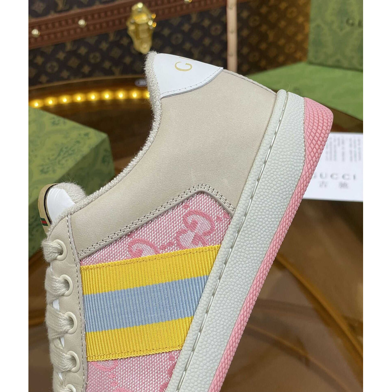G*u*i screener sneaker beige pink
