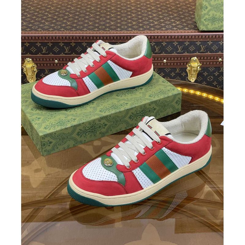 G*u*i screener sneaker green red