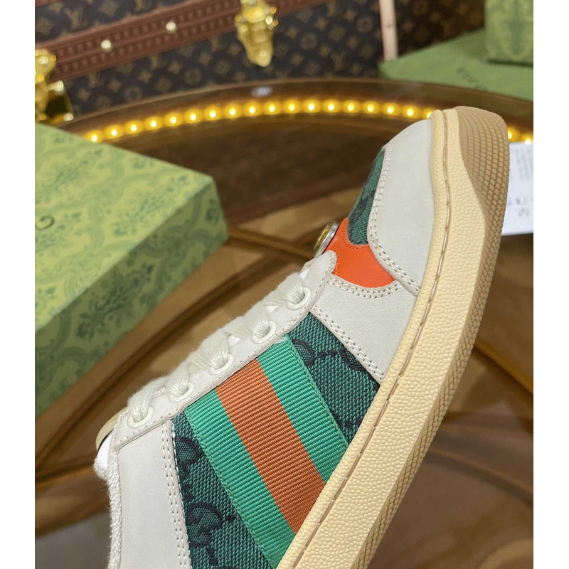 G*u*i screener sneaker beige green