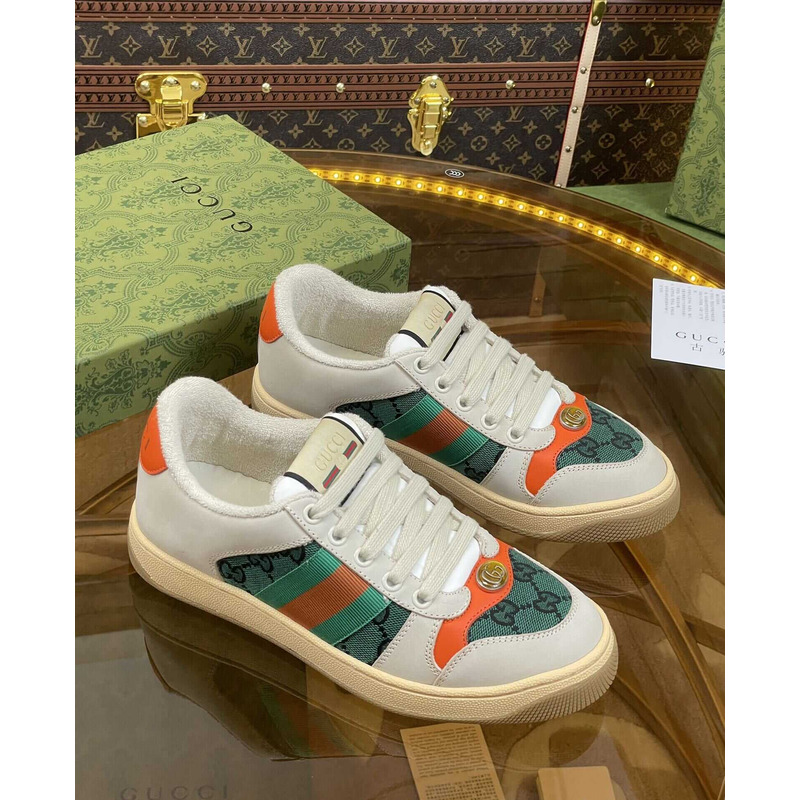 G*u*i screener sneaker beige green