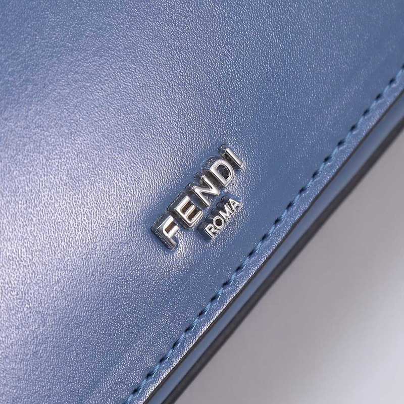 F**di first sight leather mini bag blue