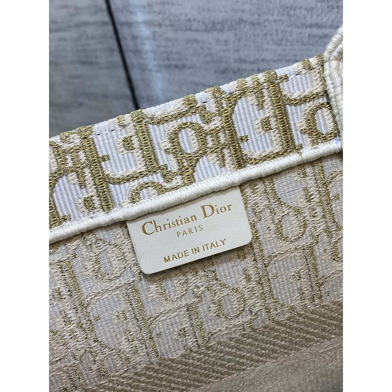 D*or medium D*or book tote apricot D*or oblique embroidery