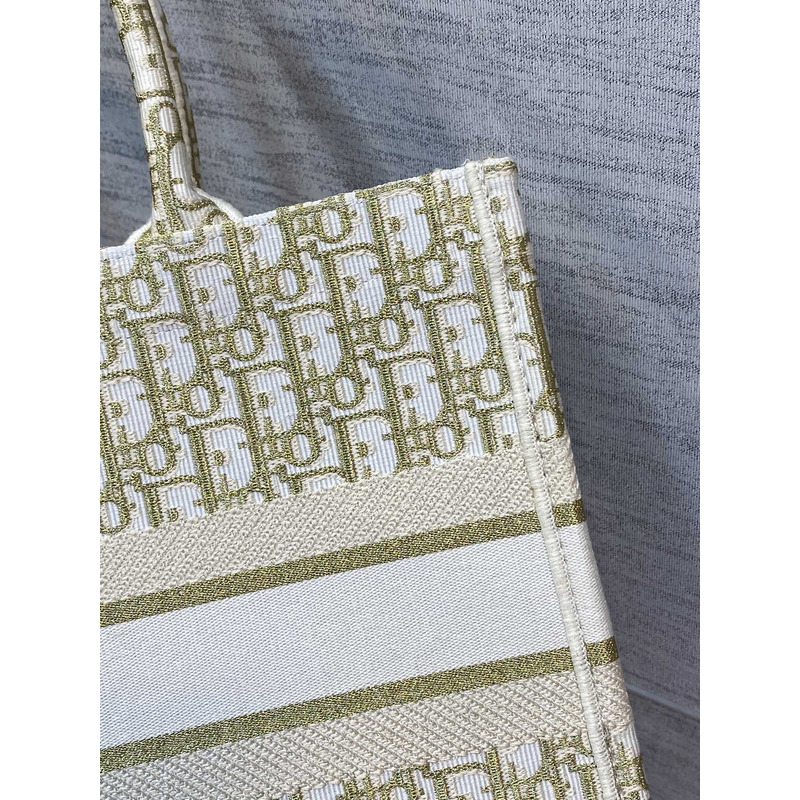 D*or medium D*or book tote apricot D*or oblique embroidery