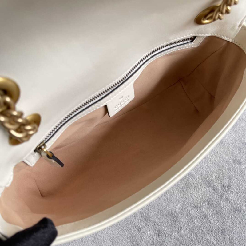 GG Marmont Small Shoulder Bag White