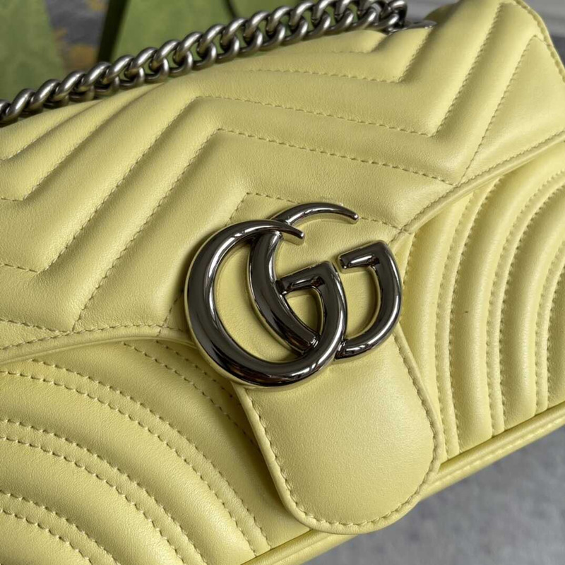 GG Marmont Small Shoulder Bag Yellow
