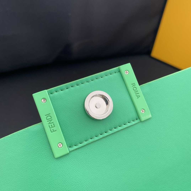 F**di baguette phone pouch green