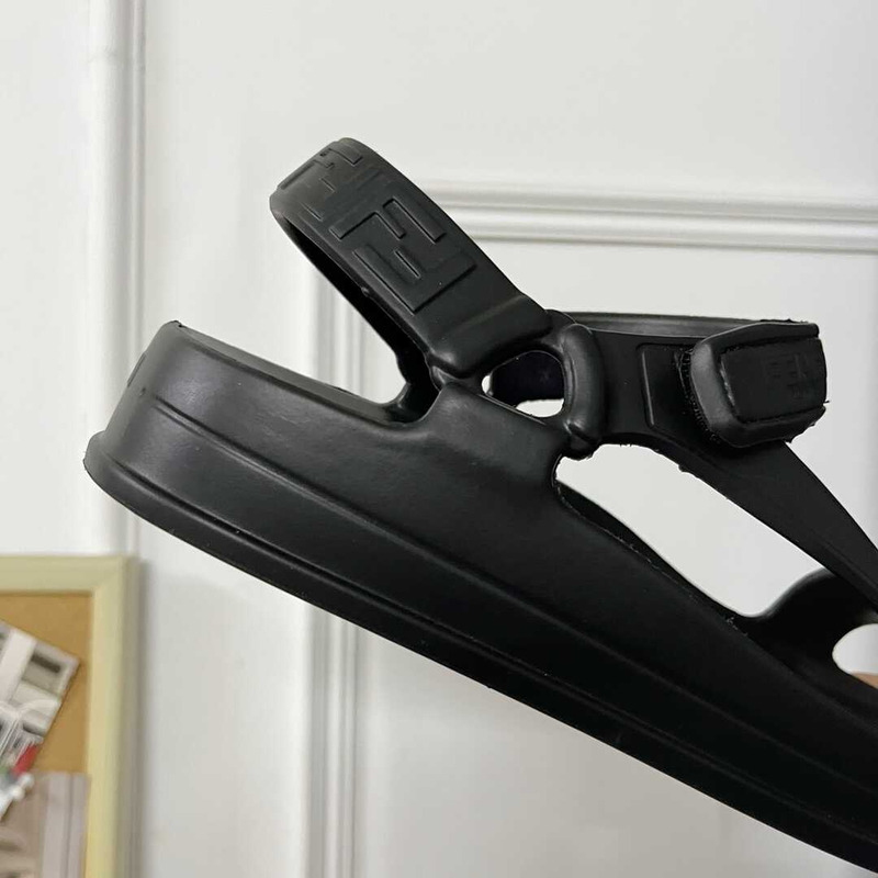 F**di hiker sandal rubber black