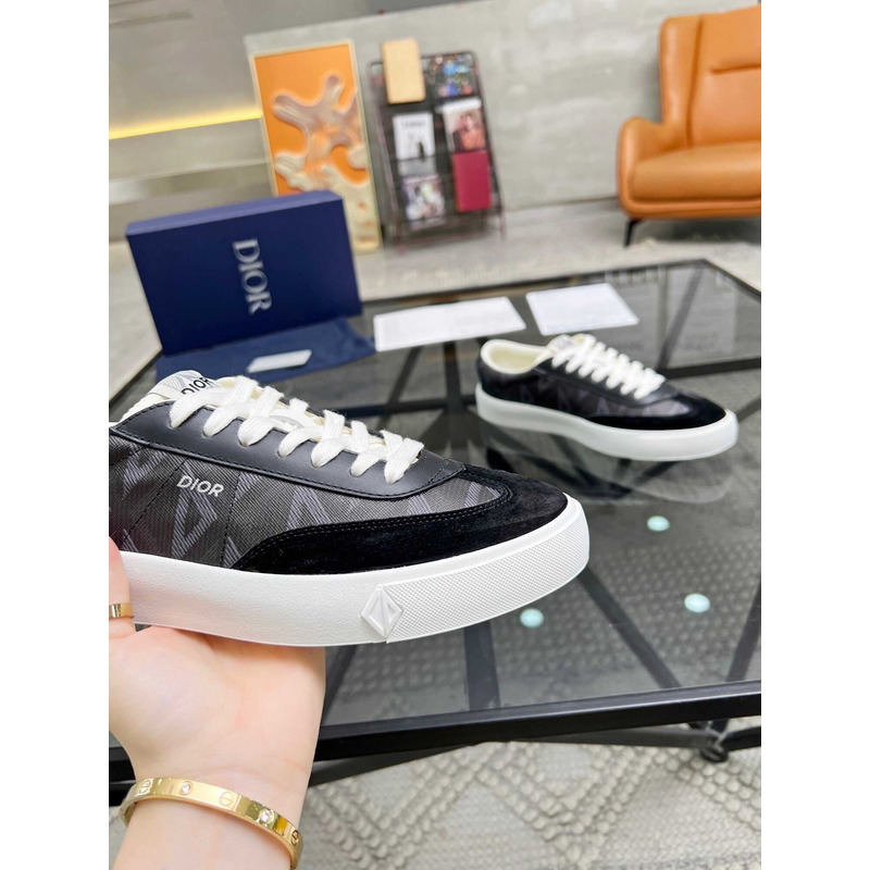d*or b101 sneaker cd Di*m*nd canvas smooth calfskin nubuck black