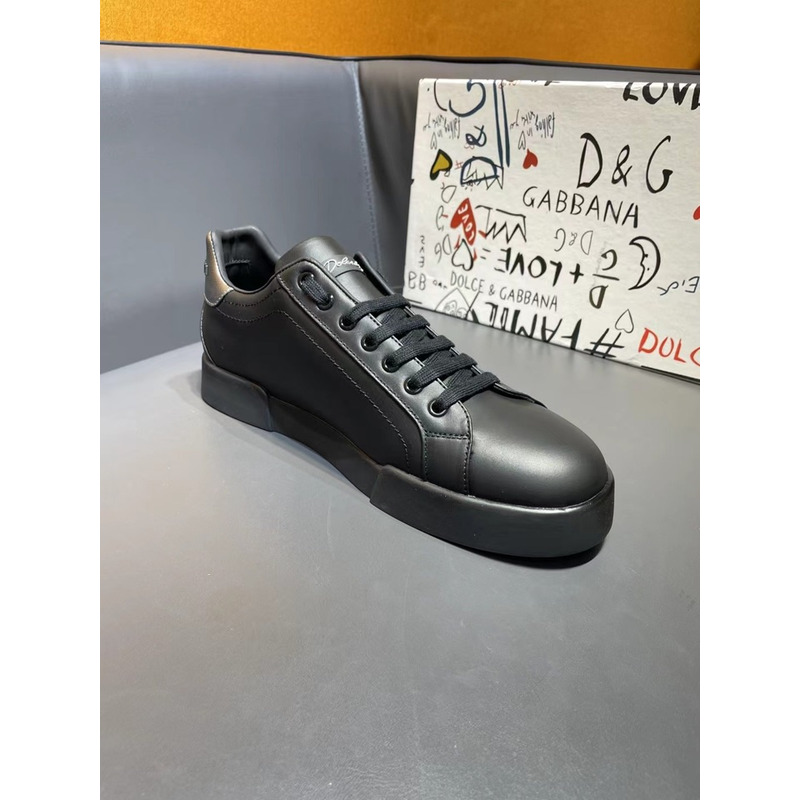 Dolce & Gabbana Portofino Sneakers Nappa Calfskin With Crown Patch
