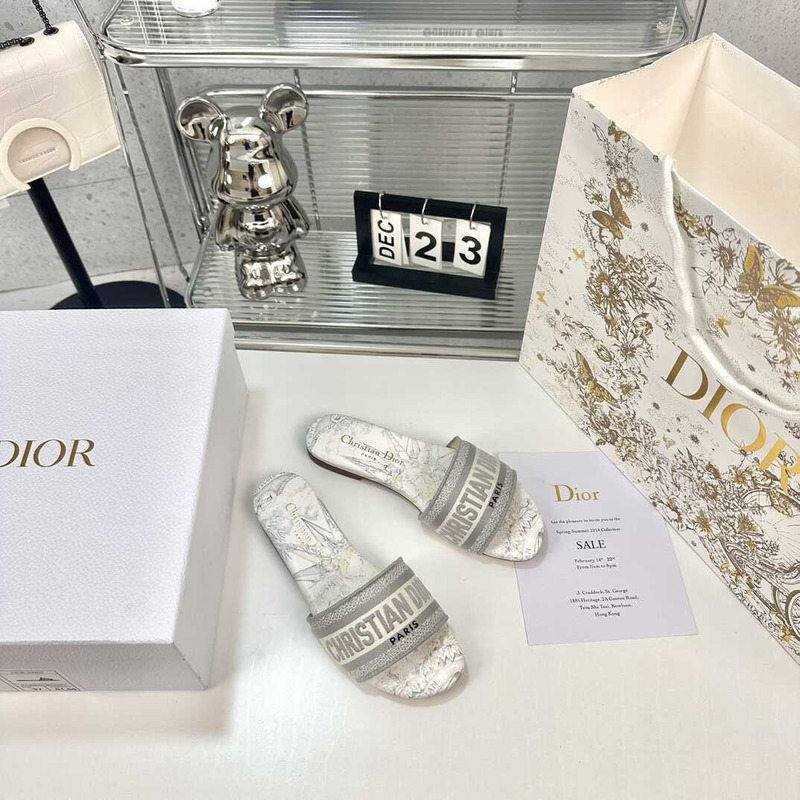 D*or dway slide white and gray cotton with rêve d\