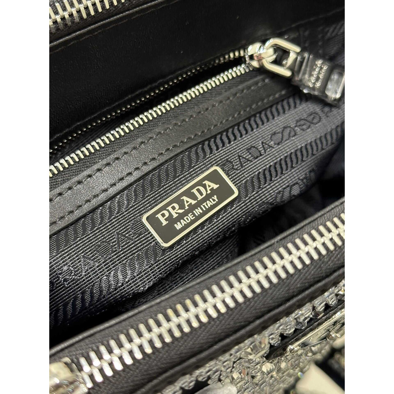 Pra*a mini galleria crystal-embellished tote bag