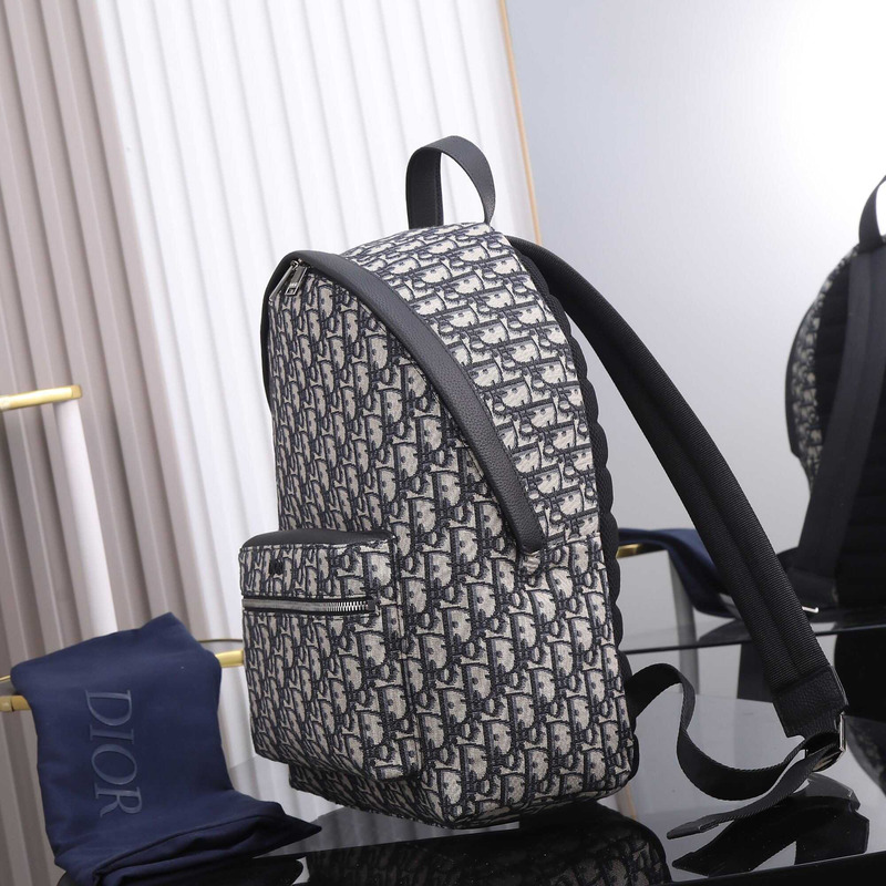 D*or essentials  rider backpack beige and black D*or oblique jacquard
