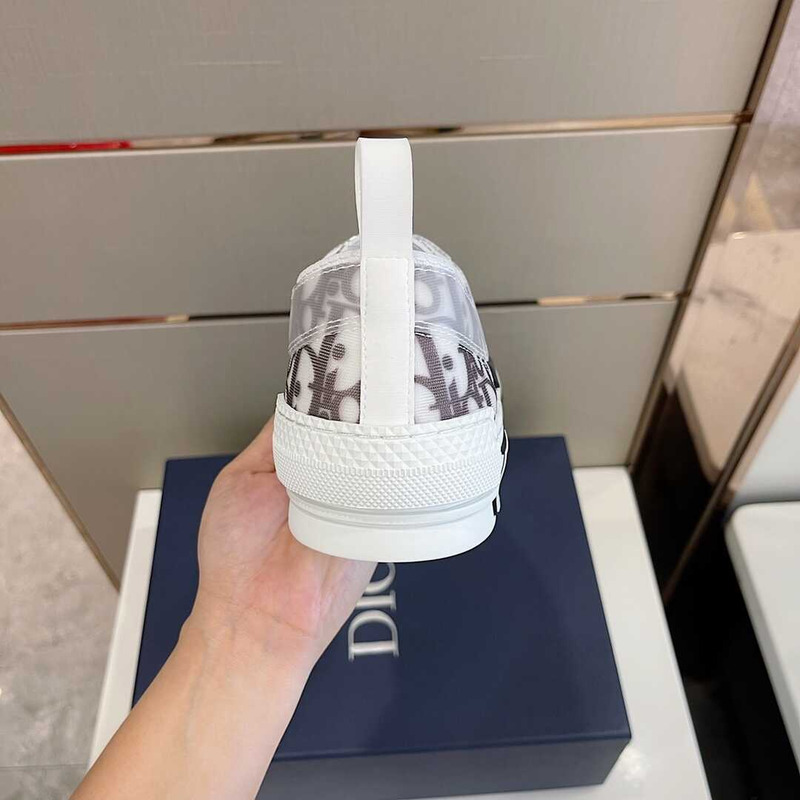 D*or essentials b23 lowtop sneaker gray and white D*or oblique canvas white