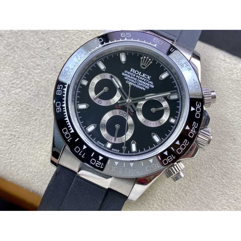 ROLEX DAYTONA WITH 116500LN Black Rubber Watches