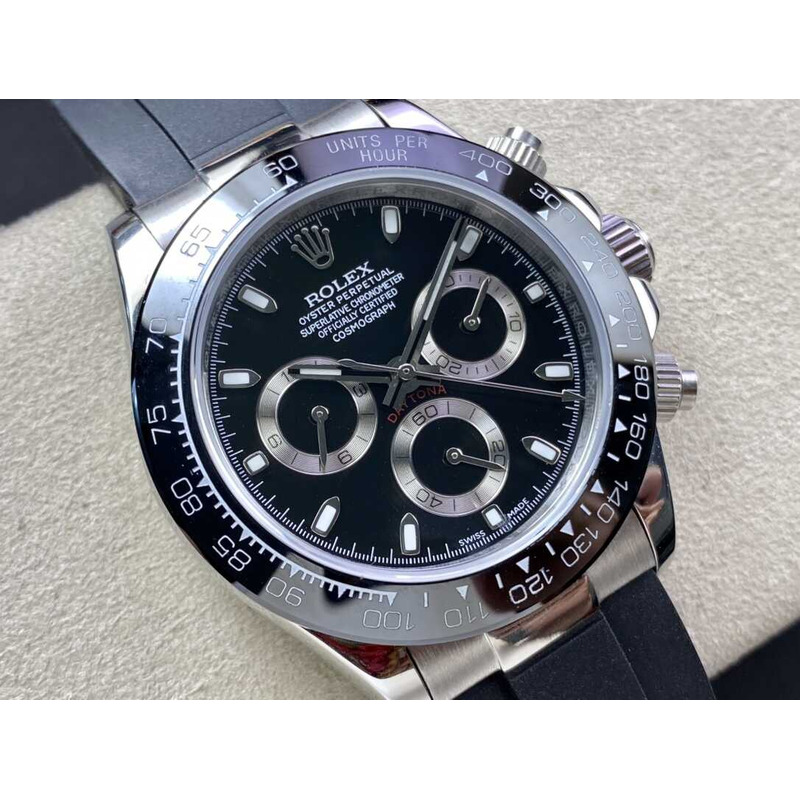 ROLEX DAYTONA WITH 116500LN Black Rubber Watches