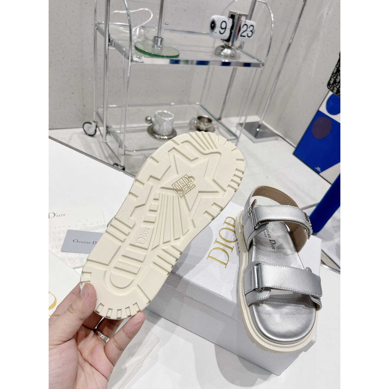 D*or D*oract sandal saffron silver  lambskin