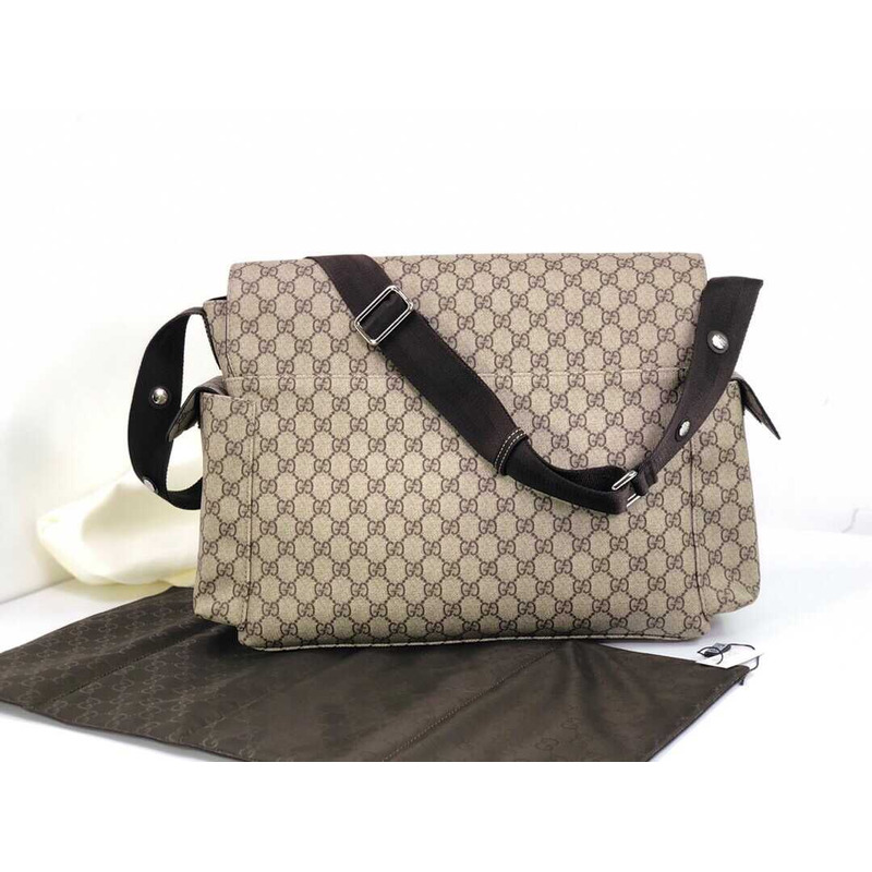 g*u*i diaper bag crossbody gg S*p*e brown