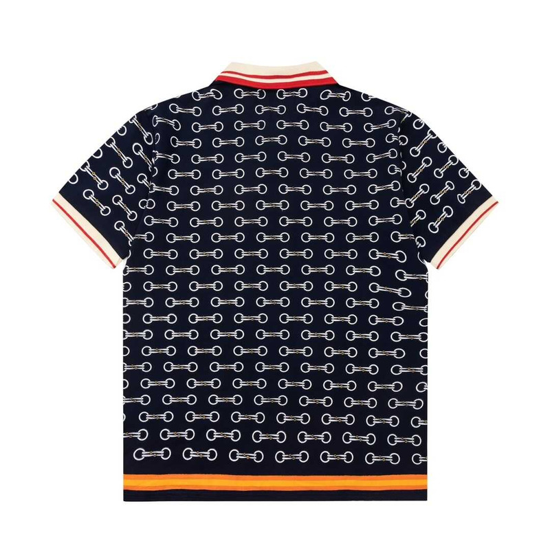 G*u*i print polo shirts black