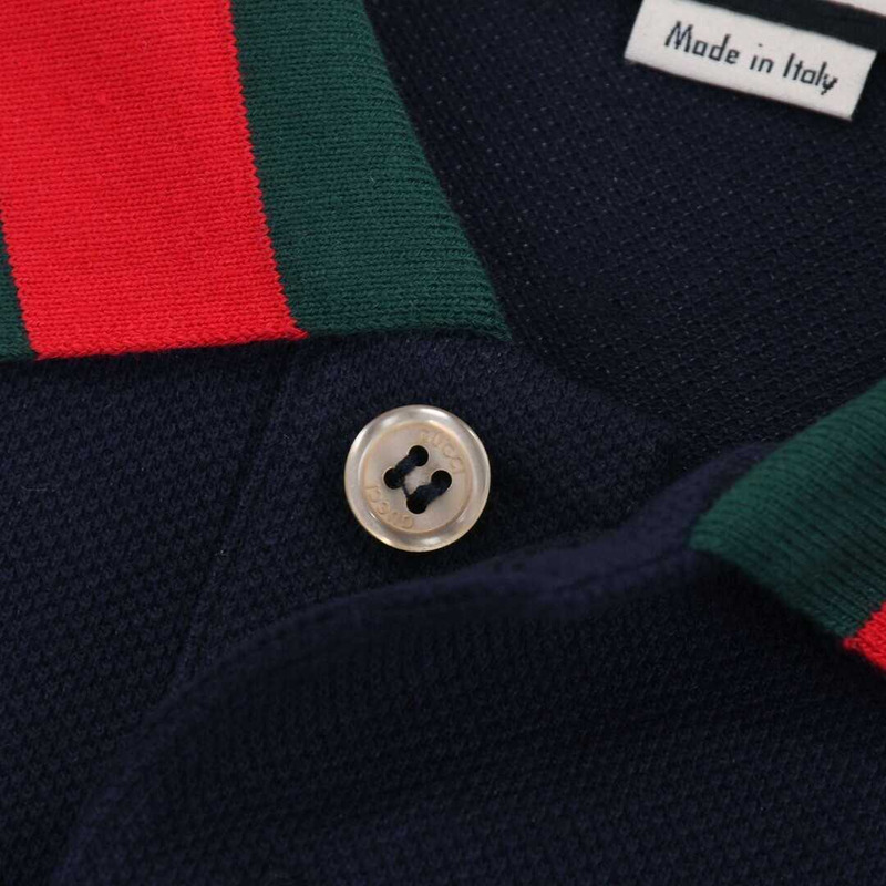 G*u*i cotton polo shirt navy