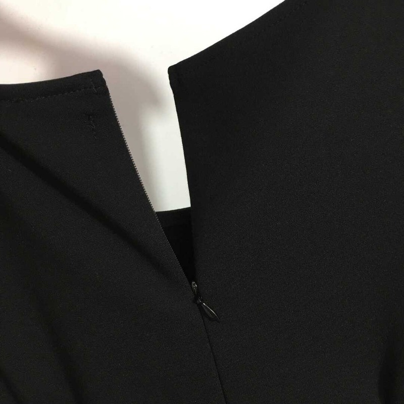 Dolce & Gabbana Stretch Viscose Jersey Midi Dress Black