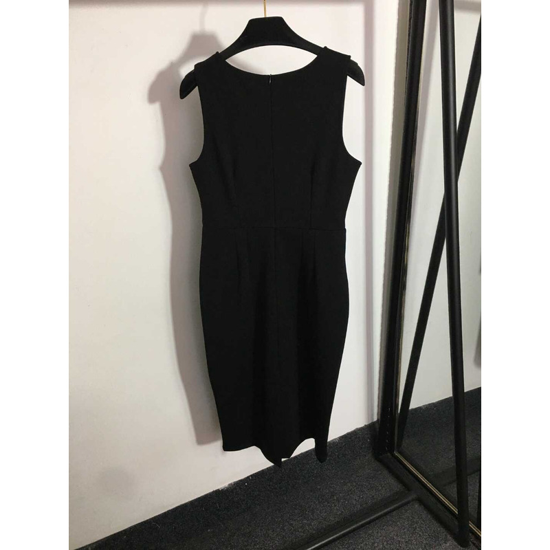 Dolce & Gabbana Stretch Viscose Jersey Midi Dress Black