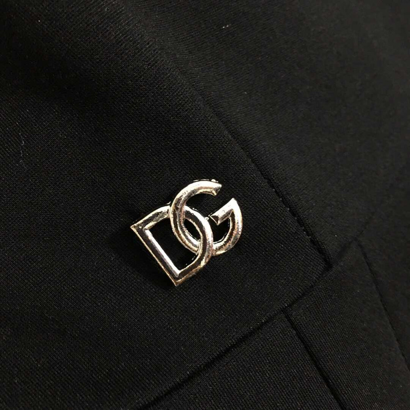 Dolce & Gabbana Stretch Viscose Jersey Midi Dress Black