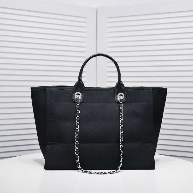 Ch*el deauville tote black