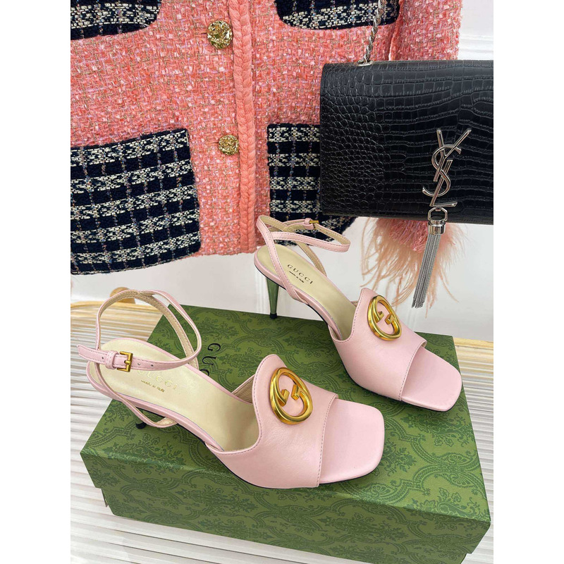G*u*i blondie series high-heeled sandals pink
