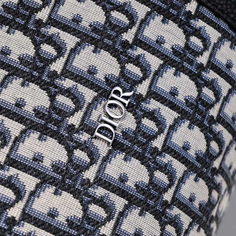 D*or lingot 50 bag beige and black D*or oblique jacquard