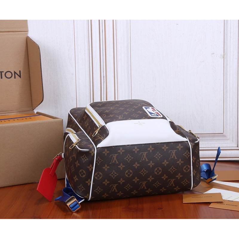 l**is V*t*n ebene monogram coated canvas nba new backpack gold hardware