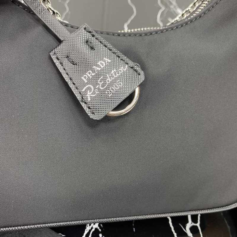 Pra*a black re-nylon bag