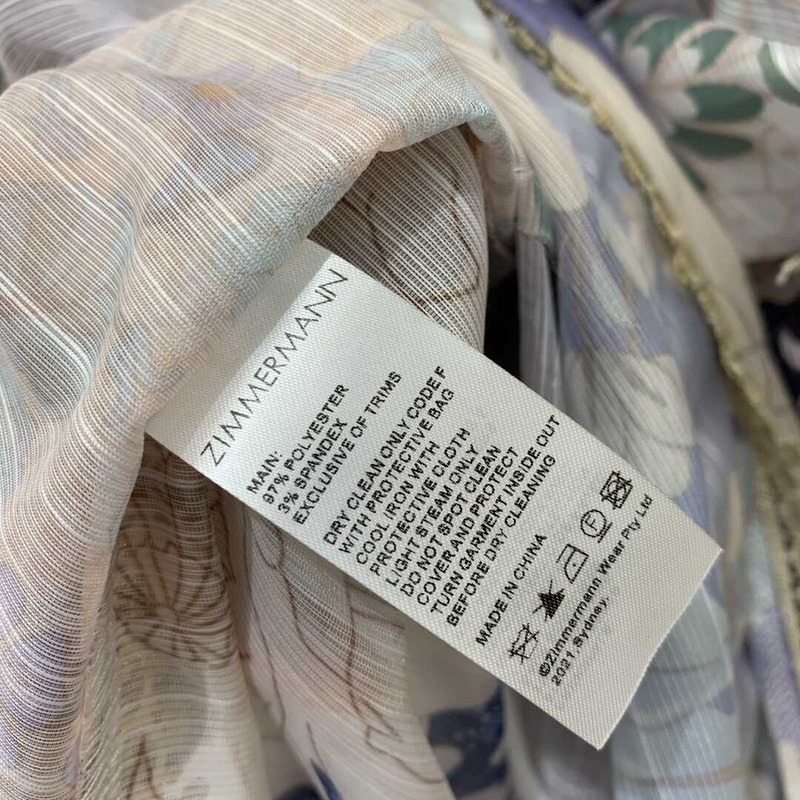 Zimmermann Celestial Silk Minidress  Floral