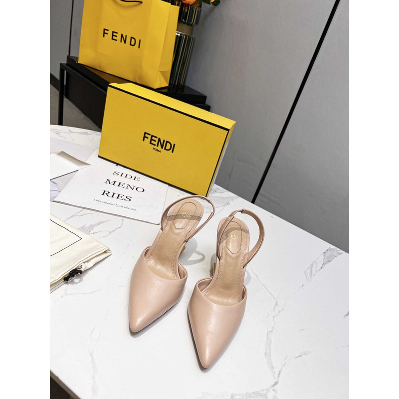F**di first slingbacks pumps pink
