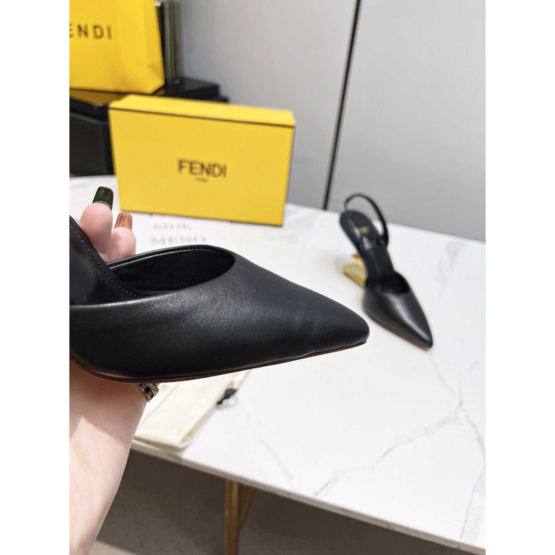 F**di first slingbacks pumps black