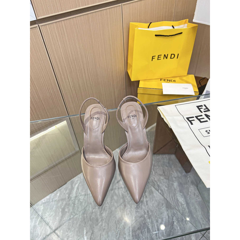 F**di first slingbacks pumps nude pink