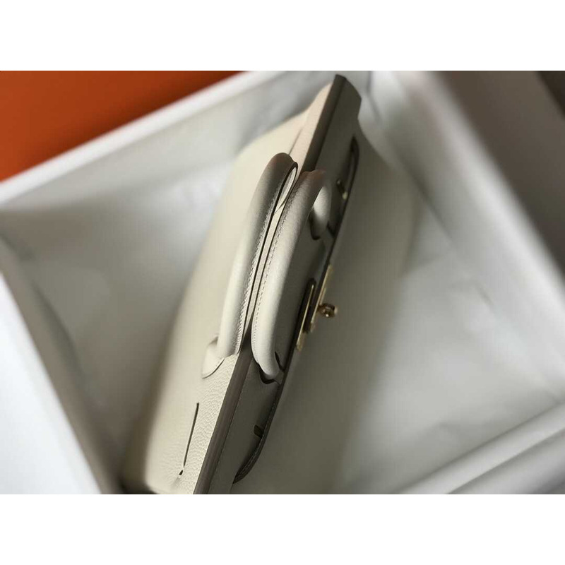 H**mes birkin togo 35 gris tourterelle white