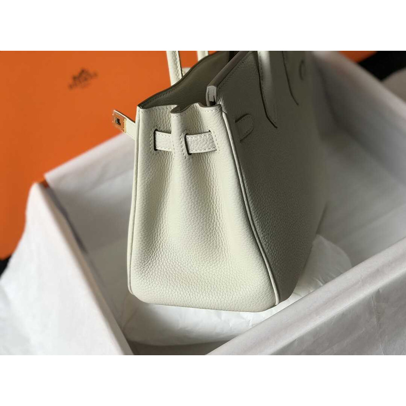 H**mes birkin togo 35 gris tourterelle white