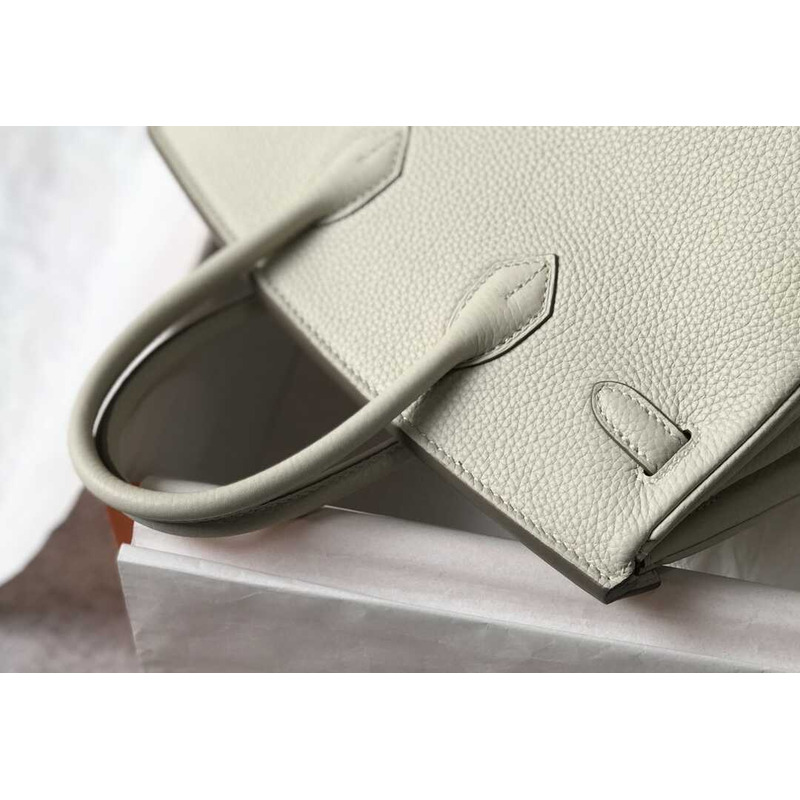 H**mes birkin togo 35 gris tourterelle white