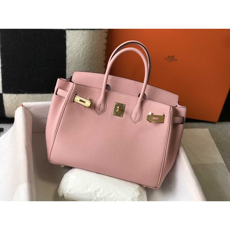 H**mes birkin togo 35 gris tourterelle pink