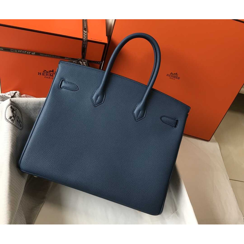 H**mes birkin togo 35 gris tourterelle blue