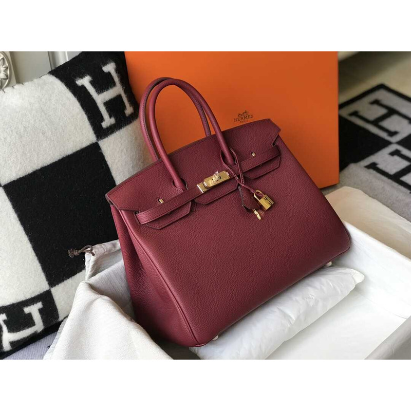 H**mes birkin togo 35 gris tourterelle red