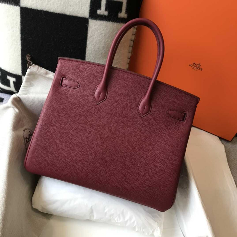 H**mes birkin togo 35 gris tourterelle red