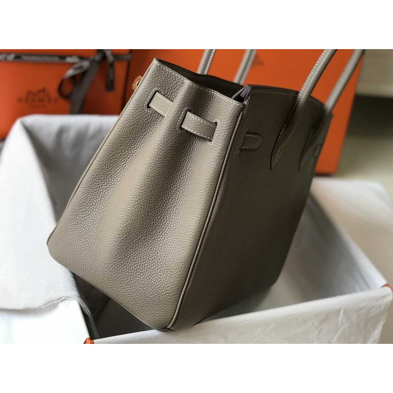 H**mes  birkin togo 35 gris tourterelle beige