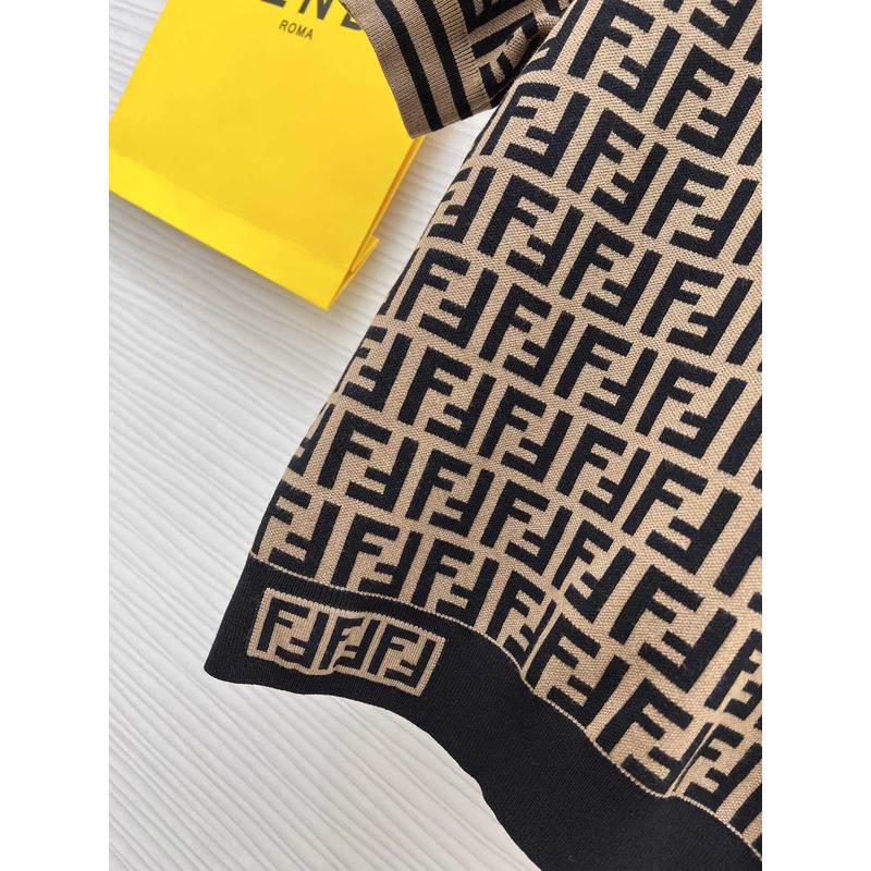 F**di ff print knitted top women shirt