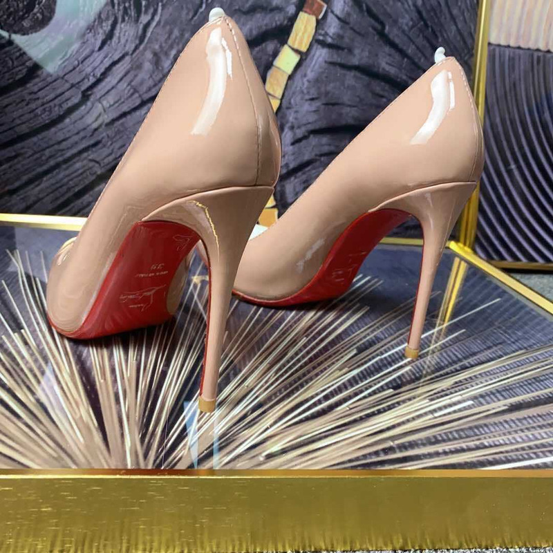 Ch**an louboutin pigalle leather pumps nude