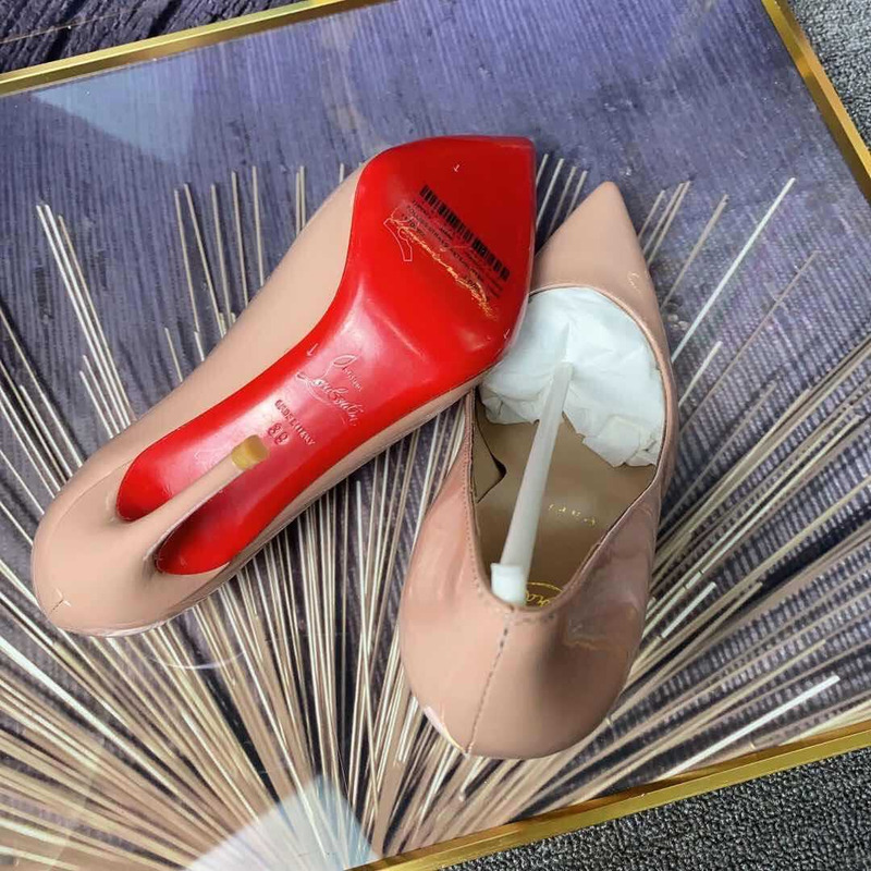 Ch**an louboutin pigalle leather pumps nude