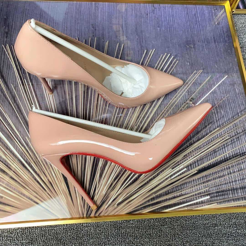 Ch**an louboutin pigalle leather pumps nude