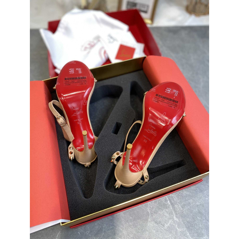 Ch**an louboutin so me 100 studded leather sandals