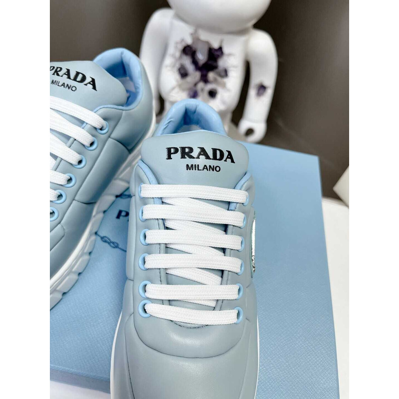Pra*a leather sneakers blue